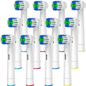 Replacement Toothbrush Heads Compatible with Oral B Braun, 11 Pcs Professional Electric Toothbrush Brush Heads Compatible with Oral B Replacement Heads Refill 7000/Pro 1000/9600/500/3000