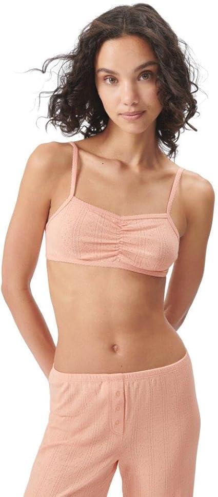 Florence by millsWomensCozy Crush Sweet Pointelle BraletteSoft Peach XLarge