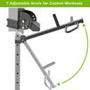 SELEWARE Adjustable Lever Arms Jammer Arms for 3'' x 3'' Power Racks with 5/8" or 1" Holes, Heavy Duty Versatile Lever Arm Attachment for Gym Rows, Pushes, Deadlifts, Belt Squats, Curls and More