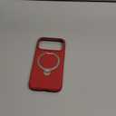 TORRAS Q3 Silicone 360 Spin for iPhone 17 Pro Case with Stand, Fit for MagSafe, Magnetic Ring Kickstand with Camera Control, Liquid Silicone Rubber Soft Phone Case for iPhone 17 Pro 6.3'', Red