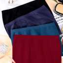 Geyoga 4 Pieces Strapless Bandeau Bra, Seamless Bralettes Stretchy Non Padded Bandeau Tube Top Bra for Women (Medium, Retro Colors)