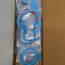 18 PCS Full Set Interior Decoration Trim Kit Steering Wheel Center Console Door Handle Air Conditioning Vent Cup Holder Gear Cover Trim for Jeep Wrangler JK JKU 2011-2018 4-Door (Light Blue)