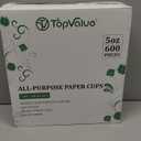 600 Pack 5oz Paper Cups, Bathroom Cups, Colorful Disposable Cups, Mini Mouthwash Cups, Hot Drinking Cup for Travel, Party and Event