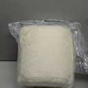 Wesiti Recliner Foot Pillow Cushion High Resilience Sherpa Memory Foam Bolster Sleeping Rest Multipurpose Half Roll Leg Pillow Suitable for Bed Chair Sofa Headrest Back Lumbar Leg Support(Beige)