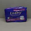 LivDry Adult XL Incontinence Underwear, Extra Absorbency Adult Diapers, Leak Protection, X-Large, 14-Pack