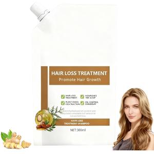300ml Anti-Hair Fall Hair Loss Shampoo - Promote Hair Growth, Enriched with Multiple Plant Extracts, Suitable for All Hair Types (1 Bottle)