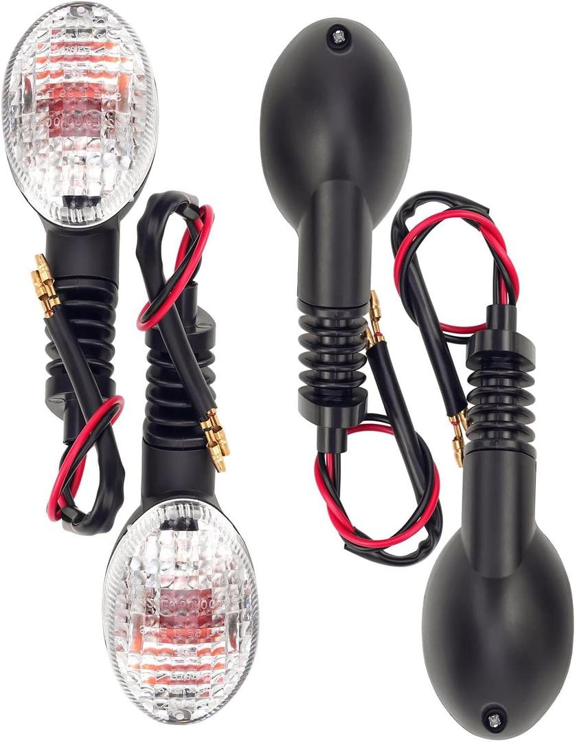 LCGLY 2 pairs of Turn Signal Light 23037-0115/ 0116/ 0117/ 0118/ 0388/ 0389/ 0376/ 0377 Compatible with KAWASAKI KLX125 KLX150 KLX230 KLX250 KLX300 KLX230, EX250, VN650, KLR650
