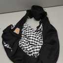 Tomkas Small Dog Cat Sling Carrier Puppy Purse Travel Wrap Soft Crossbody Pet Bag (Black, M - Zip Pocket & Adjust Strap)