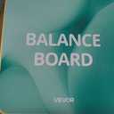 VEVOR Balance Board, 360° Rotating Wobble Board Trainer for Adults 3-Level Adjustable, Wooden Balance Training Equipment, Slip-Resistant Surface for Core Workout, Standing Desk Exercise, Home Gym