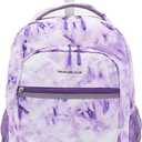 Travelers Club 18" Rolling Backpack with Shoulder Straps, Purple Tye