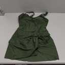 Century Star One Piece Swimdress Swimsuits for Women with Skirt Tummy Control Swim Dresses Bathing Suit Swimwear (Medium, Army Green)