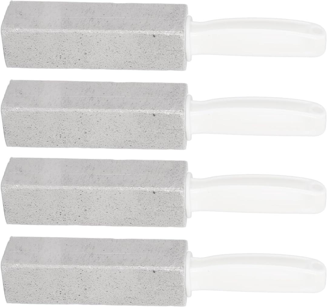 TOPINCN 4 Pack Pumice Stone for Toilet Cleanings, Toilet Pumice Stone with Long Handle, Toilet Bowl Cleanings Stick Toilet Brush Pumice Stick for Bathroom Sinks Bathtubs