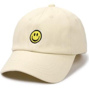 SONMONY Smile Face Toddler Baseball Cap Boy Baseball Hats Kids Washed Funny Hats Adjustable Cute Caps for 3-12 Years