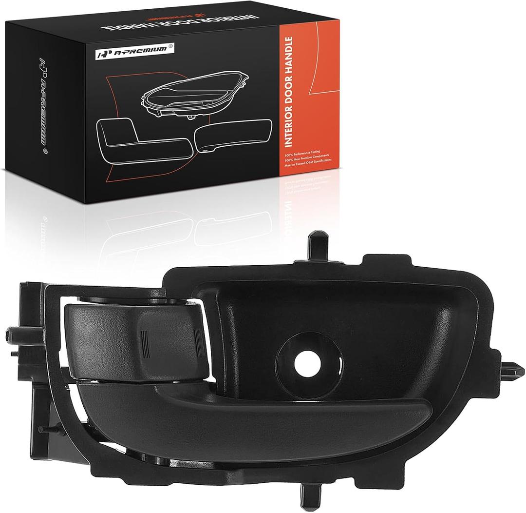 A-Premium Front or Rear Left Driver Side Interior Door Handle Compatible with Toyota Corolla 2014-2018, Corolla 2019 Sedan, Prius C 2012-2018, Yaris 2012 Hatchback, Yaris 2013-2018, Textured Black