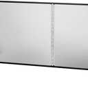 Splatter Guard for Frying Non-Stick 3 Sided Foldable Grease Splatter Screen Stainless Steel Backsplash Anti-Splatter Shield Guard for Stove Screen Protector for Frying Stove Top Wall LANGINORLD