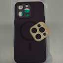 ESR for iPhone 14 Pro Max Case with MagSafe, Supports Magnetic Charging, Smooth & Slim Silicone Case, Shockproof, Full Screen and Camera Protection, Soft Microfiber Lining,Purple