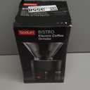 Bodum Bistro Electric Conical Burr Coffee Grinder, Preset Timer, 12 Grind Settings, Black (7.75 oz)