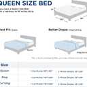 Bedsure Queen Comforter Set - Light Blue Soft Bedding for All Seasons, Cationic Dyed Bed Set, 3 Pieces, 1 Queen Size Comforter (90"x90") and 2 Pillow Shams (20"x26"+2")