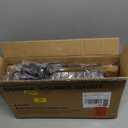 Corner Shower Caddy Tension Pole: Adjustable Rustproof 4-Tier Inside Bathroom Organizer - 47-121 inch Quick Installation Bathtub Shelves for Shampoo Storage - Rod Floor Standing Bath Rack - Black