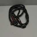 Fida Durable Slip Lead Dog Leash, 6 FT x 1/2" Heavy Duty Dog Loop Leashes, Comfortable Strong Rope Slip Leash for Large Medium Dogs, No Pull Pet Training Lead with Highly Reflective(1/2", Black)