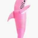 IHGYT Inflatable Shark Costume Air Blow up Jaws Jumpsuit Fancy Dress Funny Carcharias Suit for Cosplay Party