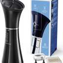 Upgraded Ear Wax Removal with One-Piece Waste Tank, Safe Cleaner with Water Temperature Sensor, Effective Ear Irrigation Kit, IPX7, FSA-HSA-Eligible, Black