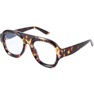 Retro Aviator Sunglasses for Women Square Chic Classic Trendy Fashion Oversized 70s Style Sun Glasses (Tortoise)
