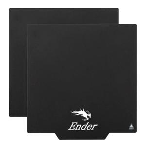 Creality 2PCS Original Ultra Removable Magnetic 3D Printer Build Surface Heated Bed Cover for Ender 3/Ender 3 Pro/Ender 3 V2/Ender 3 V2 Neo/Ender 3 Neo/Ender 3 S1 Pro/Ender 5 Pro 235X235mm