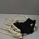 Articulated Fingers with White Nails, Articulated Claws Extensions with Gloves, Halloween Props for Any Costume, Robot Hand, Need to Assemble, White