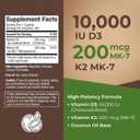 Vitamin D3 + K2 Softgels 10000 IU
