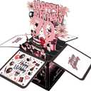 Joycard 70th Birthday Card, 70th Birthday Decorations for Women, Happy Birthday 3D Cards for 70 Year Old Grandma, Birthday Gift Box for Mother (Pink)