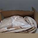 Luxudecor Floral Comforter Set Queen Size 7 Piece, Beige Flower Bed in a Bag, Elegant Floral Comforter with Sheet Set, Soft Microfiber Bedding Set for All Season (Beige, 90"x90")