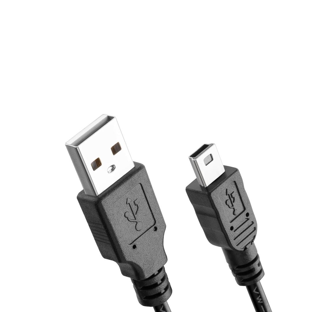 Replacement Charger Cable for OneTouch Verio IQ Blood Glucose Monitoring System Meter - Black USB Charging Cable (Not Compatible with OneTouch Verio Flex Models)