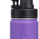 Vinur Mini Water Bottle 8 oz-Stainless Steel Insulated Small Water Bottle for Purse &Handbag-Reusable Metal Leak Proof Flask for Travel, Purple