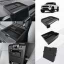 Muslogy Center Console Organizer for 2024 2025 2026 Toyota Tacoma 4th Gen Accessories Interior Storage Box Insert Tray Phone Pocket(Dash Tray for 8-inch Screen+Console Organizer+Hidden Box)