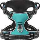 HEELE Dog Harness Dog Harness Small Dog No Pull Harness wiht Soft Handle Reflective Harness Adjustable, Turquoise, XS