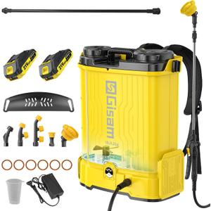 Battery Powered Backpack Sprayer with Auto Mixer,2 Batterie,120PSI Sprayer