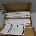 Gold Metal Arch Backdrop Set of 2 (7.3FT/6FT), Balloon Arch Stand for Wedding Ceremony, Baby Shower, Outdoor Indoor Birthday Party, Graduation Decoration, White