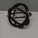 7" Metal Sphere Decor, Metal Coffee Table Decor Sculpture - Black & Gold, Abstract Tabletop Decorative Ball for Home, Decorative Balls for Centerpiece Bowls