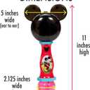 Little Kids Disney Mickey Mouse Light and Sound Musical Bubble Wand, Includes Bubble Solution, Multi (20511)