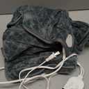 King Size Heating Pad for Back 32"x24" Extra Large Electric Heating Pad for Body Neck Shoulder Auto Shut Off Heat Pad Temperature Settings Machine Washable Gray