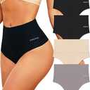 SHAPSHE Tummy Control Shapewear Shorts Fajas Colombianas Moldeadoras Compression Underwear Flat Tummy Butt Lifter Panties (Medium, Black)