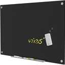 TOWON 47 x 35 Inch Glass Magnetic Dry Erase Board, Glass White Board for Wall, Clean Whiteboard Dry Erase Large, Black