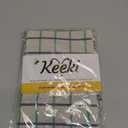 Keeki Bag - The Original Beeswax Lined Bread Bag for Homemade & Sourdough | Reusable Linen Bread Storage | Beeswax Wrap Alternative | Plastic-Free Storage w/Wide Drawstring Closure (Blue)