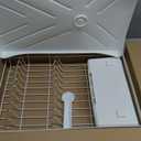 SNTD Dish Drying Rack for Kitchen Counter  Large Dish Rack with Drainboard, Rustproof Dish Drainer with Utensil Holder for Sink, White