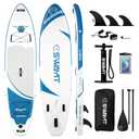 Durable Inflatable Paddle Board for Men –Swayit Heavy-Duty Blow Up SUP with Paddle, Pump, Leash & Bag, Stable Stand Up Paddle Board for Adults & Teens (Bear Claw Blue)