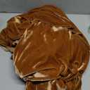 MIULEE Velvet Table Cloth with Decorative Ruffle Edge Luxurious Soft Washable Rectangular Tablecloth Thick Wrinkle-Resistant Oblong Table Cover for Kitchen Dining Party Wedding 60x102 Inch, Gold