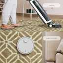 Maples Rugs Moderna Geometric Area Rugs  Made in USA  Washable, Non Slip Indoor Carpet for Entryway, Foyer, Kitchen, and Bathroom, 30" x 46", Beige