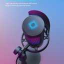 Gaming Microphone for PC: USB Mic for Podcasts Videos & Streaming - Condenser Mic with Quick Mute & Pop Filter - RGB Microphone Gift for Gamer boys - Compatible with PS4/5 & Computer & Laptop