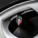 3 x DBlosp Car Tire Valve Stem Caps, 4 PCS Alloy Tire Valve Stem Caps, Durable & Stylish Air Caps for Cars, SUVs, Trucks, Bikes, Motorcycles - Corrosion Resistant, Leak-Proof Accessories